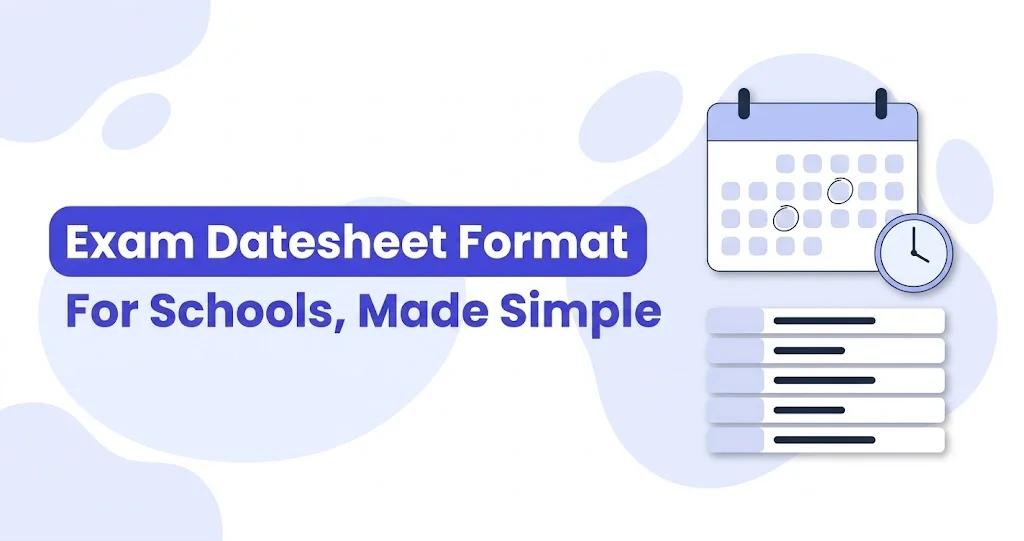 Exam Datesheet Format for Schools: A Simple Template