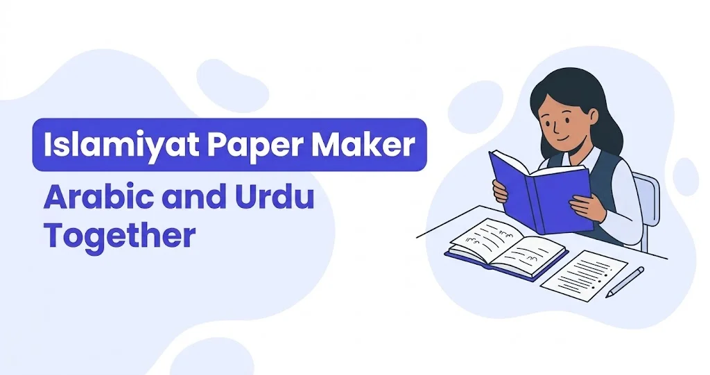 Islamiyat Paper Maker: Urdu and Arabic in One Test Paper